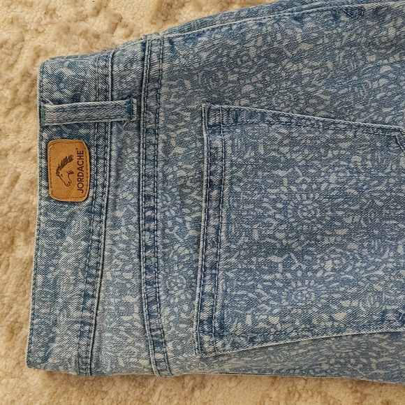 Jordache Skinny Crop Jeans 8 Blue Pattern - Picture 3 of 15